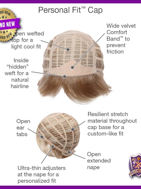 Short Layered Synthetic Wig, Heat Resistant, Adjustable Cap